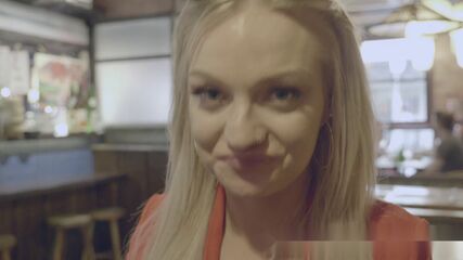 Lady Drinks Cum Politely