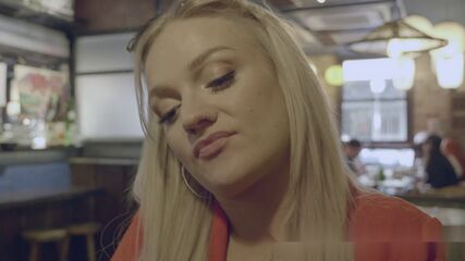 Lady Drinks Cum Politely